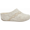 INVERNESS STRASS WEDGE Wool+Suede Beige