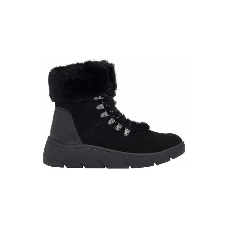 BOZEN BOOTIE Suede+Fur Black