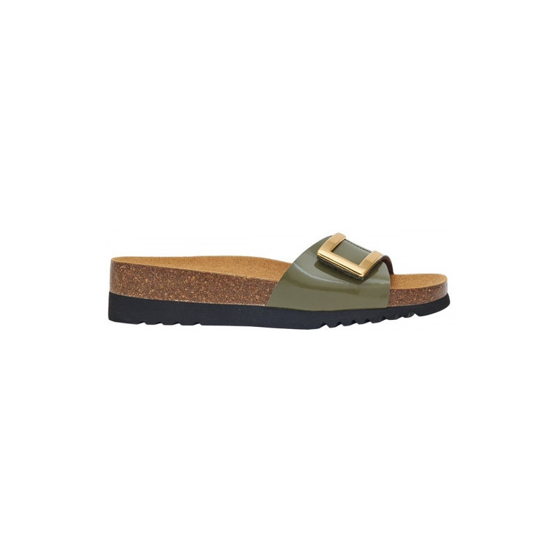 MONTEREY MULE Patent Synthetic Khaki