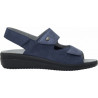 ANTONIA SANDAL Printed Suede+Suede Navy Blue