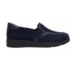 GILLY SLIP ON Suede Navy Blue