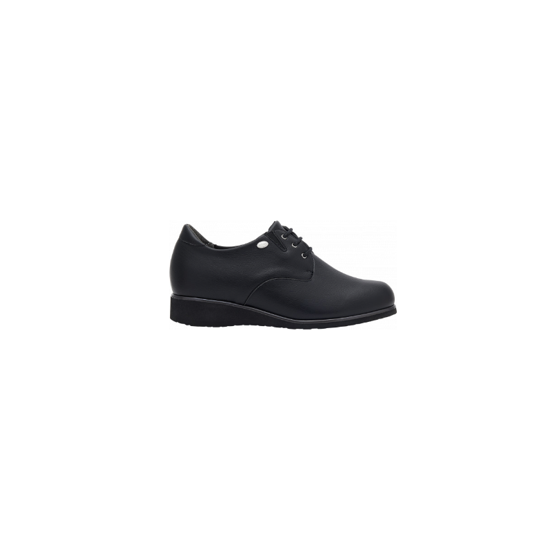 FIONA SHOE Elasticated Synthetic Black