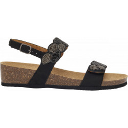 ABU DHABI SANDAL Microfiber + Strass Black
 Pointure-37 Couleur-Tan