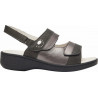 MARINELLA SANDAL Iridescent Synthetic + Printed Synthetic Black