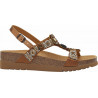 Pack 9 BOGOTA' SANDAL Satin + Beads + Synthetic Brown