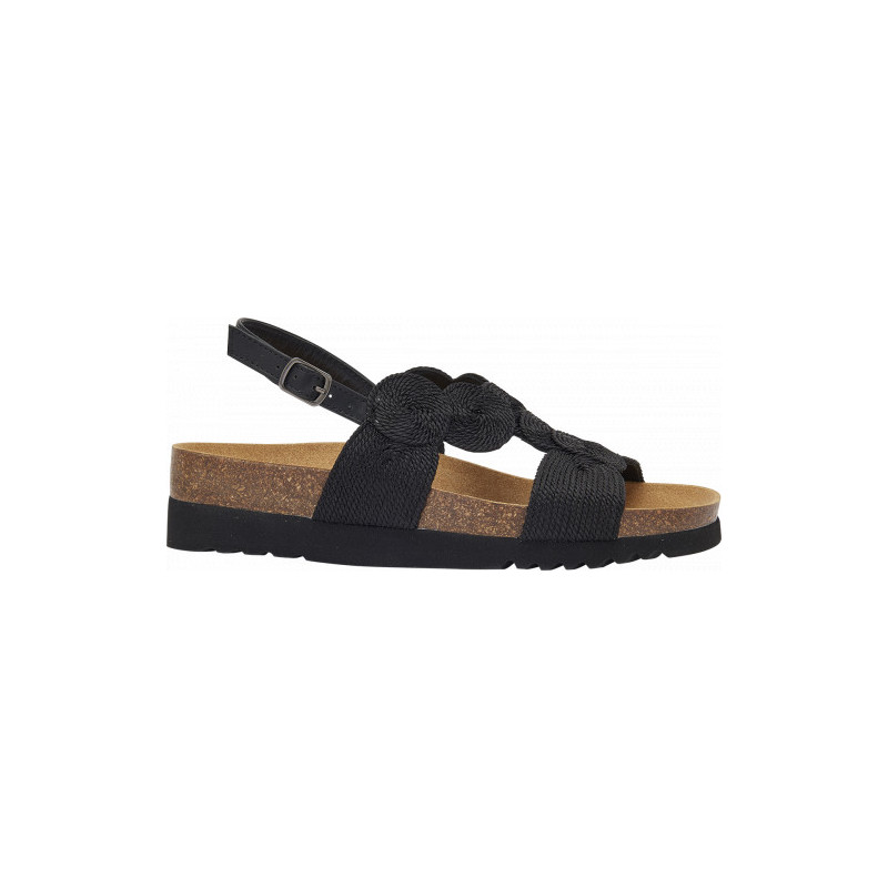 Pack 6 MALLORCA SANDAL Raffia Black