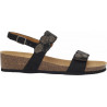 Pack 6 ABU DHABI SANDAL Microfiber + Strass Black