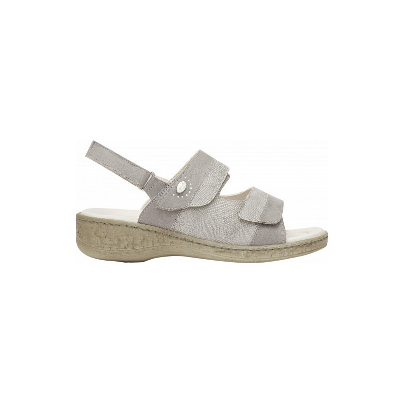 Pack 6 MARINELLA SANDAL Printed Lam. Synthetic + Microfiber Light Grey