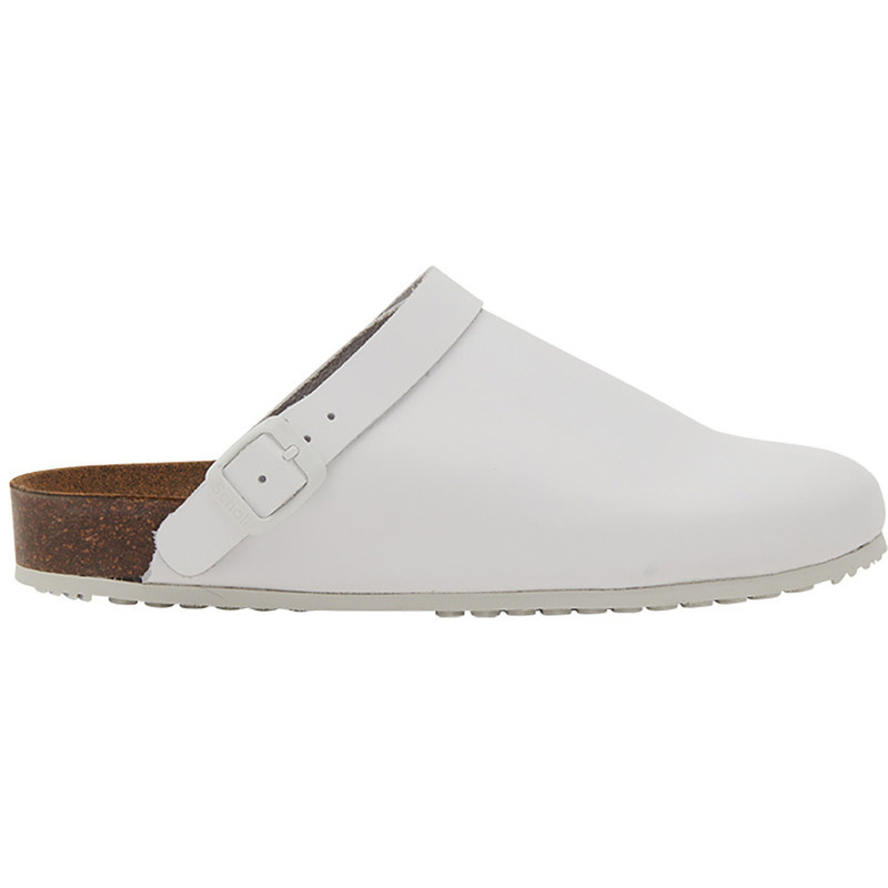 CORK PRO CLOG (M) LEATHER WHITE