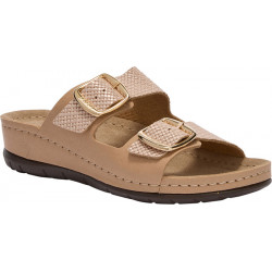 ABERDEEN (F) LEATHER - PRINTED ROSE GOLD
 Pointure-37