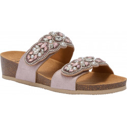SALENTO 2 STRAPS (F) SYNTHETIC - GLITTERED MICROFIBER LIGHT PINK
 Pointure-36