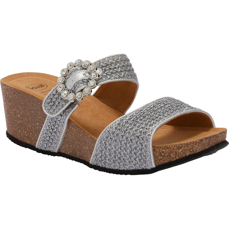 PACK 6 TROPICA 2 STRAPS (F) TEXTILE - BRAIDED SILVER