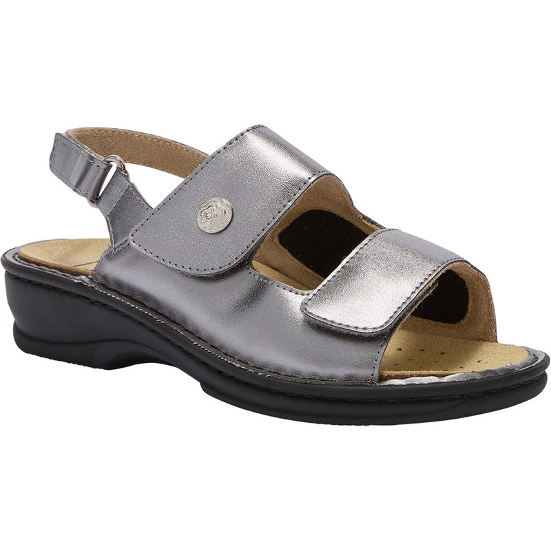 PACK 6 EMILIA ELASTIC SANDAL (F) SYNTHETIC - LAMINATED GUNMETAL
