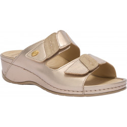 NIVES 2 STRAPS (F) SYNTHETIC - LAMINATED LIGHT GOLD
 Pointure-36