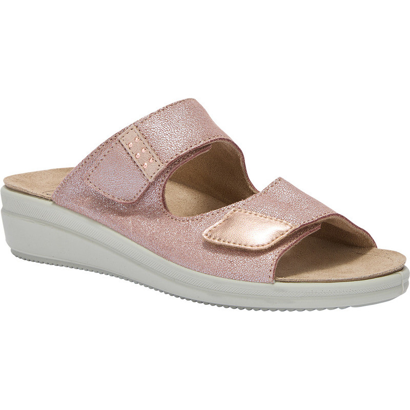 PACK 4 VARIGOTTI 2 STRAPS (F) LEATHER - PRINTED SUEDE ANTIQUE PINK