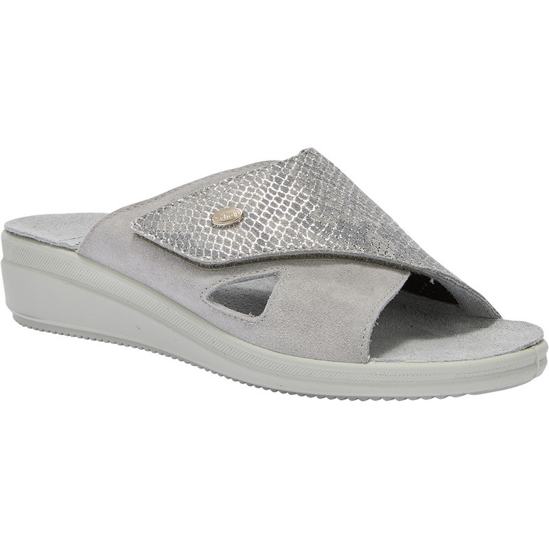 PACK 4 ANTONIA CROSS (F) LEATHER - PRINTED SUEDE SILVER