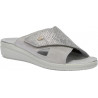 PACK 4 ANTONIA CROSS (F) LEATHER - PRINTED SUEDE SILVER