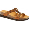 PACK 6 NEW BOGOTA' WEDGE (F) TEXTILE - SATIN COGNAC/MULTI