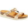 PACK 4 NEW BOGOTA' WEDGE (F) TEXTILE - SATIN LIGHT GOLD/WHITE