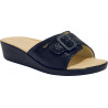 PACK 4 MANGO (F) LEATHER - PRINTED SUEDE NAVY BLUE