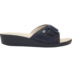 PACK 4 MANGO (F) LEATHER - PRINTED SUEDE NAVY BLUE