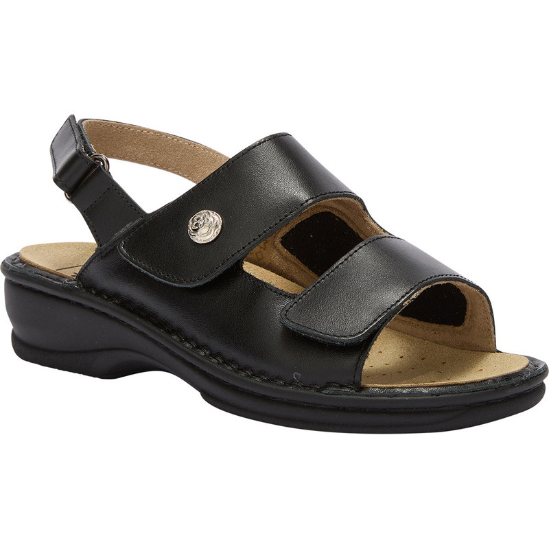 PACK 4 EMILIA ELASTIC SANDAL (F) LEATHER BLACK